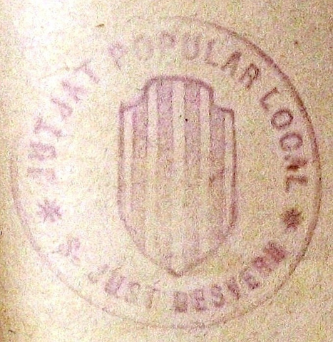 Marca de segell de goma “Jutjat popular local S. Just Desvern”