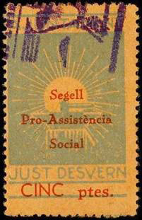 Segell local d’impost Pro-Assistència Social (Guerra 1936-1939)