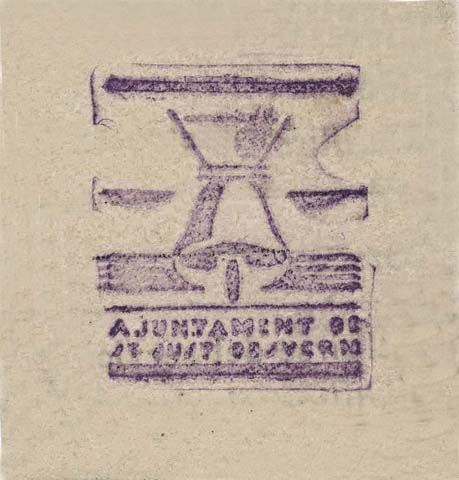 Marca de segell de goma del Ajuntament republicà